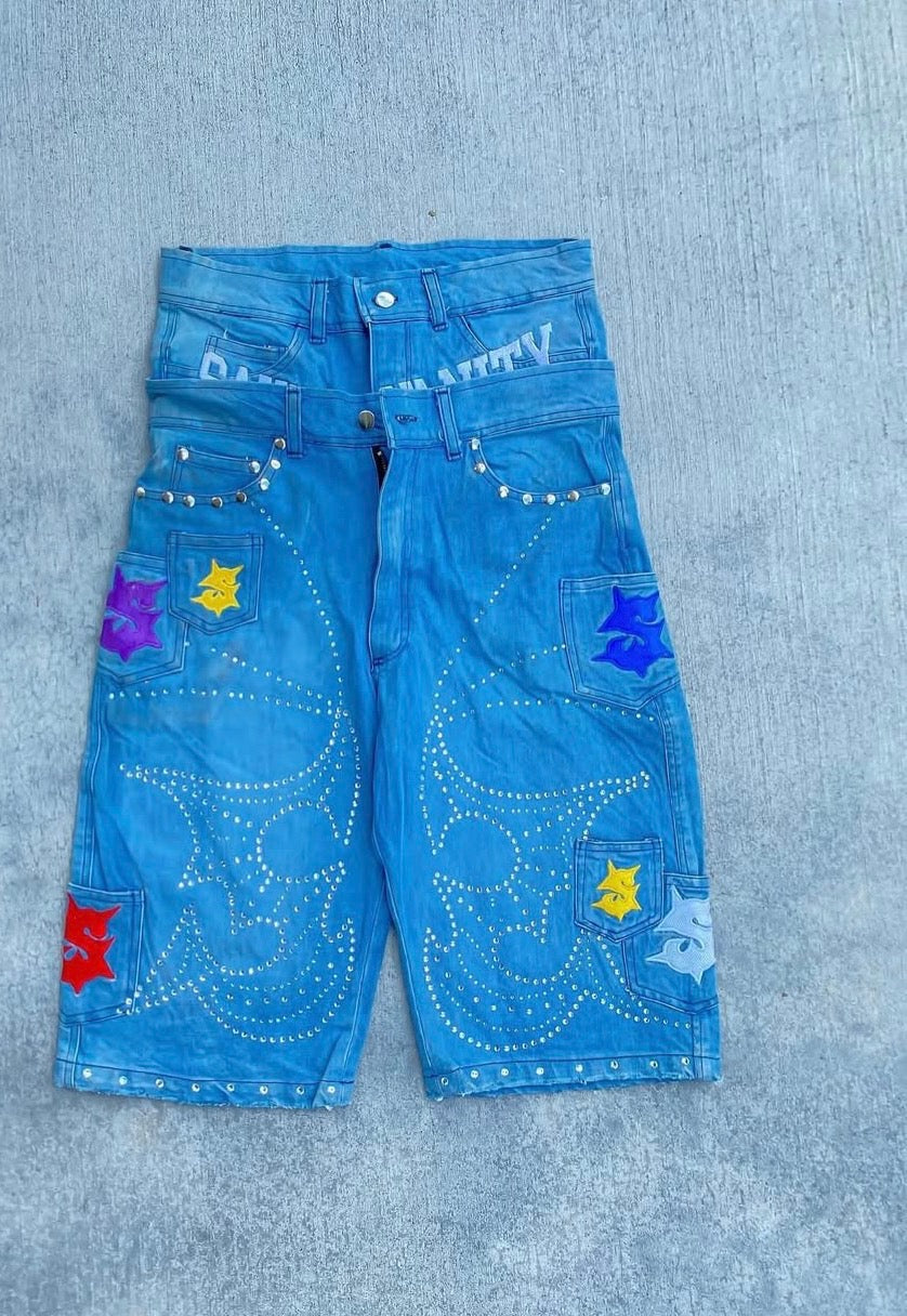Vanity Rhinestone Jorts