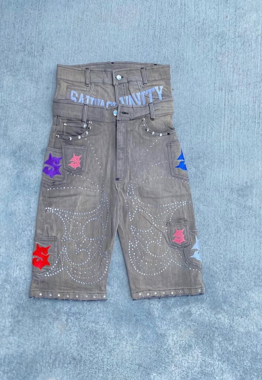 Vanity Rhinestone Jorts