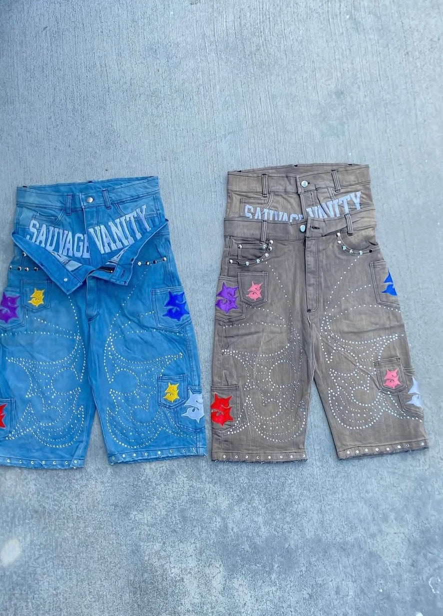 Vanity Rhinestone Jorts